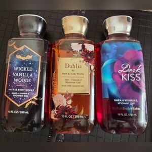 On The Darkside Lot Of Three Bath And Body Works Shower Gels